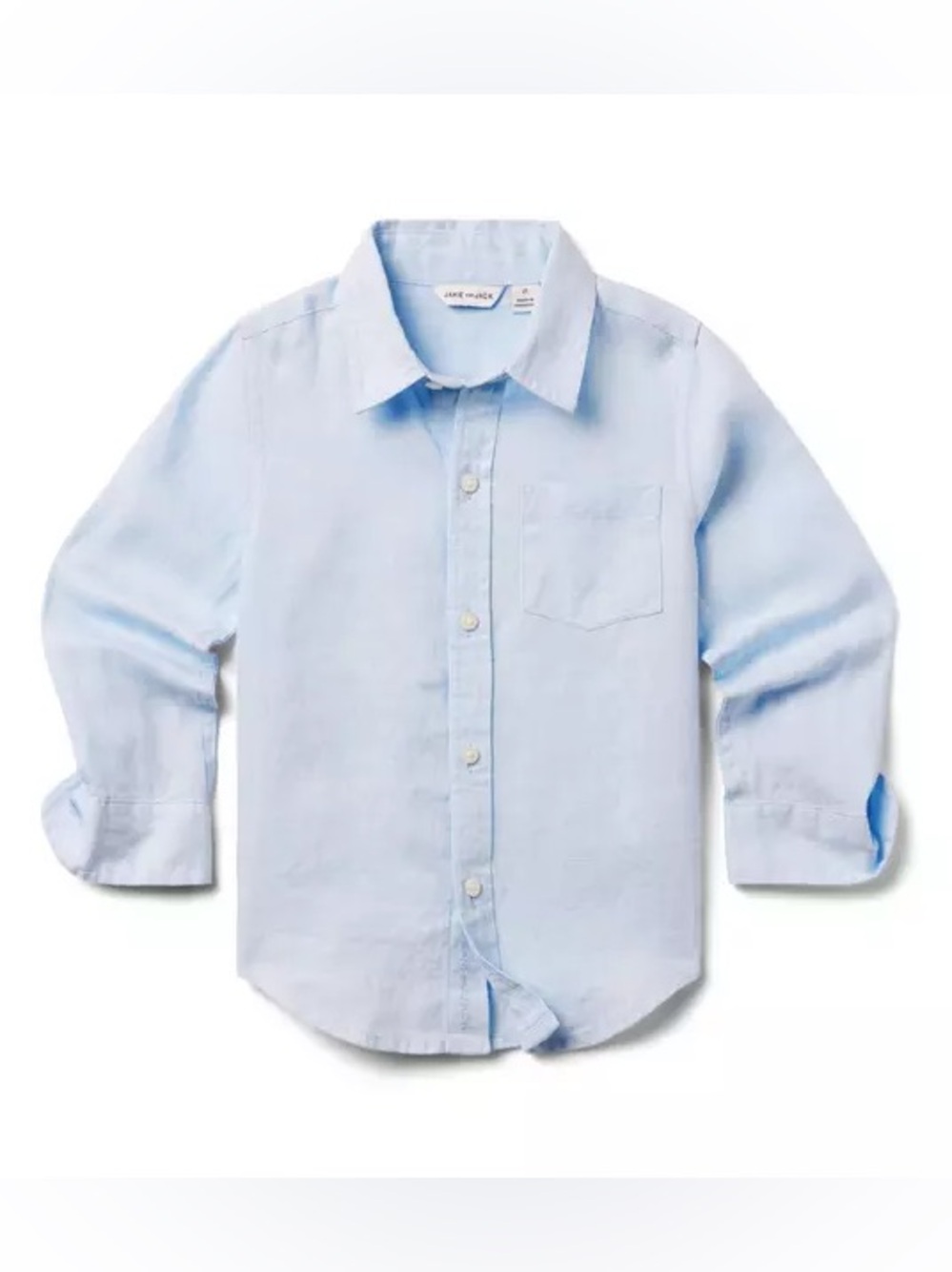Janie and Jack Boys Linen Button Down Shirt Size 2T
